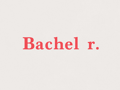 Bachelor | Typographical Project