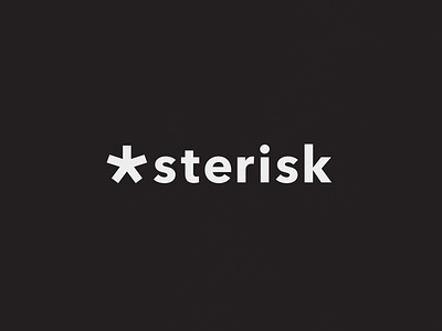 Asterisk | Typographical Project