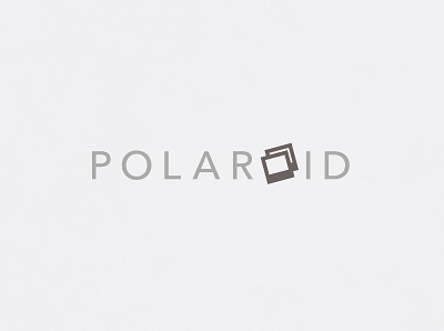 Polaroid | Typographical Poster camera caps graphics minimal polaroid poster sans simple typography word