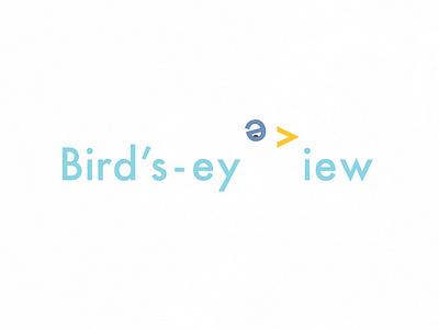 Bird's-eye View | Typographical Poster