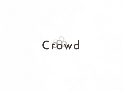 Crowd | Typographical Poster crowd graphics illustration minimal poster sans simple text typography word