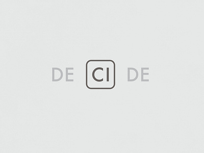 Decide | Typographical Project black caps decide graphics grey minimal sansserif simple text typography