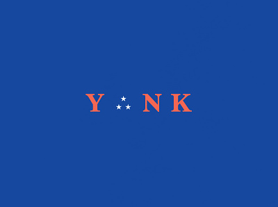 Yank | Typographical Project america graphics minimal serif simple stars typography usa word yank