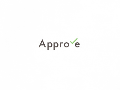 Approve | Typographical Project approve graphics minimal poster sanserif simple text tick typography word