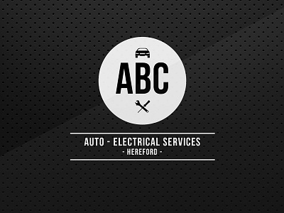 ABC (Auto-Electrical Services) | Signage Designs branding car font letters logo patterns repair style text tools typography tyres