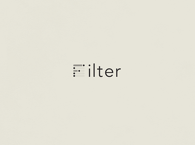 Filter | Typographical Poster filter graphics illustration minimal poster sanserif simple text typography word