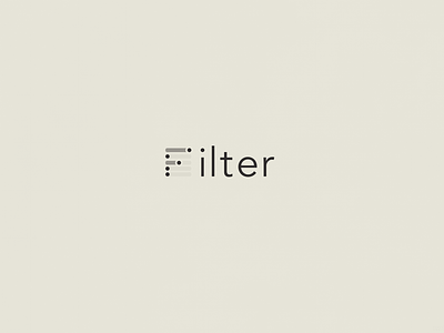 Filter | Typographical Poster