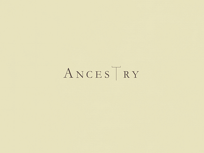 Ancestry | Typographical Poster ancestor ancestry graphics minimal poster serif simple text typography word
