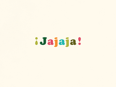 Jajaja | Typographical Poster