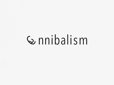 Cannibalism | Typographical Poster graphics illustration minimal poster sanserif simple text type typography word