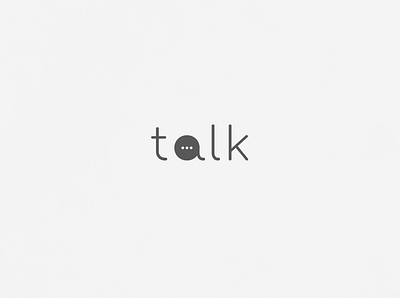 Talk | Typographical Poster graphics grey minimal poster sansserif simple talk text typography word