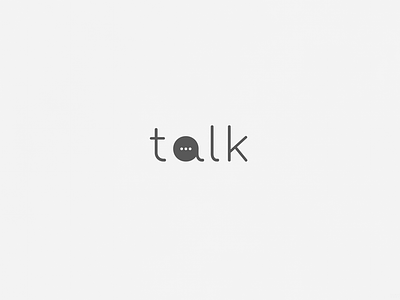 Talk | Typographical Poster graphics grey minimal poster sansserif simple talk text typography word