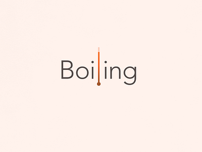 Boiling | Typographical Poster graphics hot illustration minimal poster sansserif simple text typography word