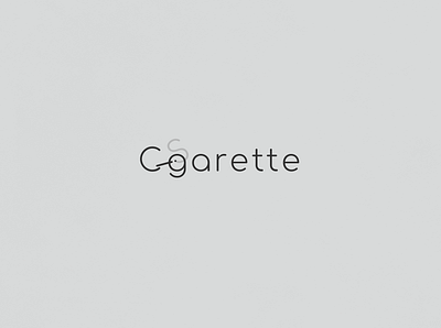 Cigarette | Typographical Poster graphics illustration minimal poster sans serif simple smoking text typography word