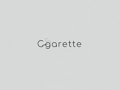 Cigarette | Typographical Poster