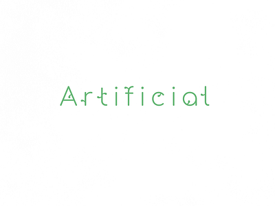 Artificial | Typographical Poster