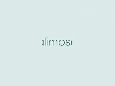 Glimpse | Typographical Poster graphics green lowercase minimal poster sans serif simple text typography word