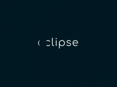 Eclipse | Typographical Project blue eclipse graphics illustration minimal poster sans serif simple text typography