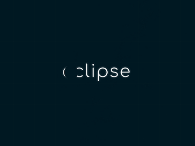Eclipse | Typographical Project blue eclipse graphics illustration minimal poster sans serif simple text typography