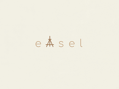 Easel | Typographical Poster graphics illustration lowercase minimal poster sans serif simple text typography word