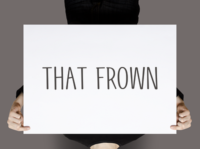 That Frown | Typographical Poster funny graphic design graphics humour minimal poster simple text type typography