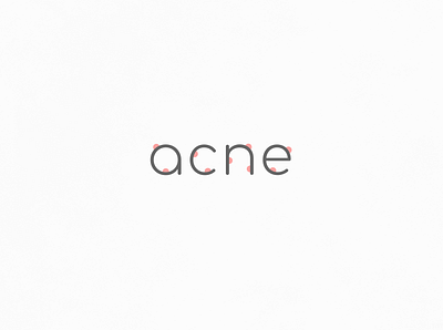 Acne | Typographical Poster acne graphics illustration minimal poster sans serif shapes simple text typography