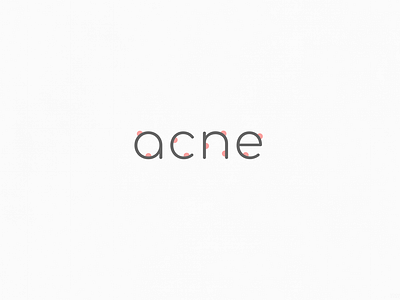 Acne | Typographical Poster acne graphics illustration minimal poster sans serif shapes simple text typography
