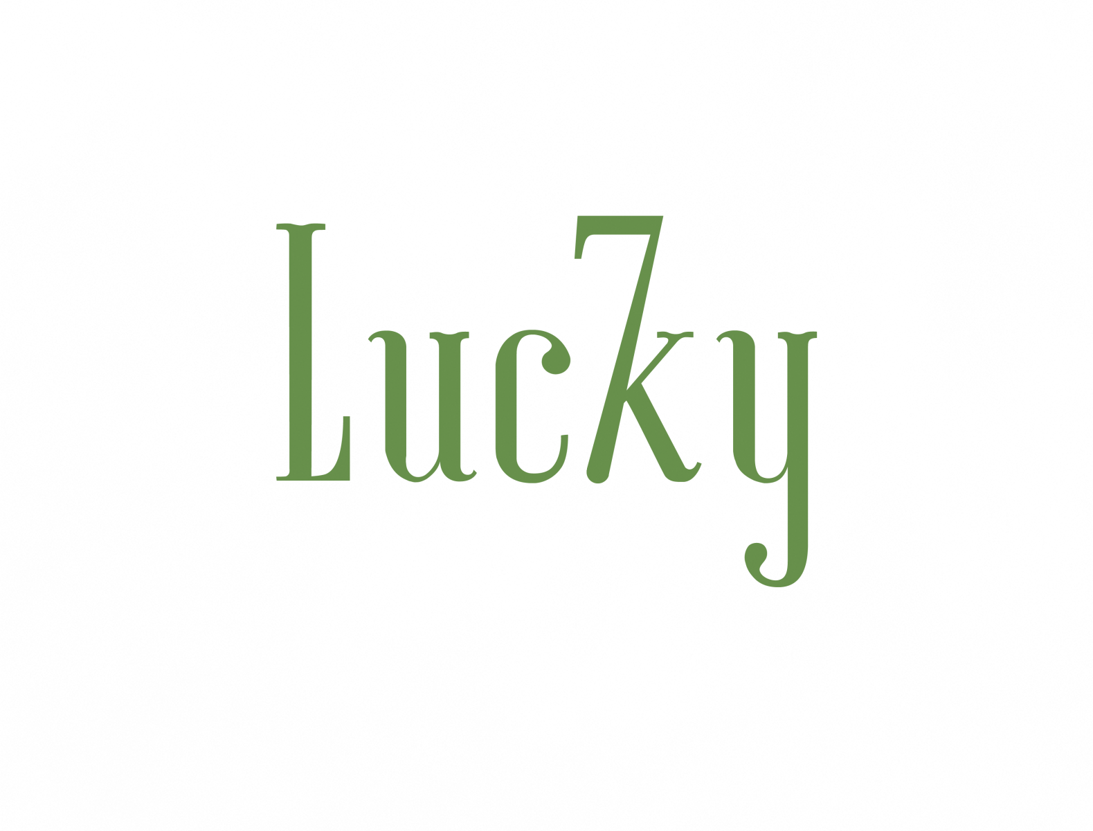 Lucky 7 | Typographical Poster by Karl Bembridge on Dribbble