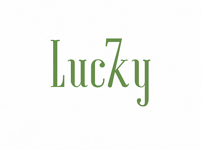 Lucky 7 | Typographical Poster