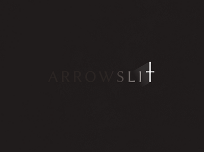 Arrowslit | Typographical Poster graphics illustration letters minimal poster sans serif simple text typography word
