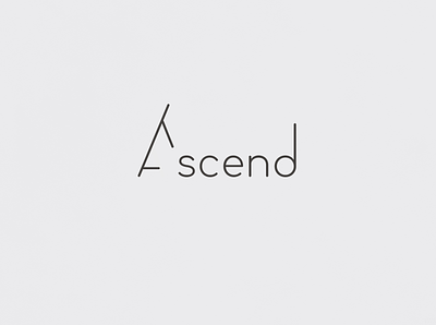 Ascend | Typographical Poster graphic design graphics minimal poster sans serif simple text type typography word
