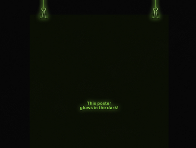 Glow in the Dark | Typographical Poster design glow graphics light minimal poster sans serif simple text typography