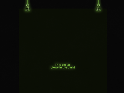 Glow in the Dark | Typographical Poster