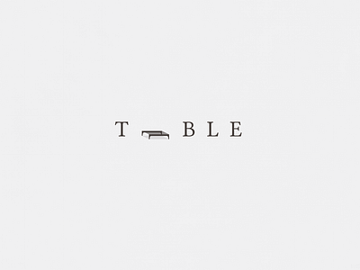 Table | Typographical Poster graphics illustration letters minimal poster serif simple table text typography