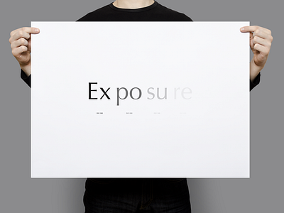 Exposure | Typographical Poster