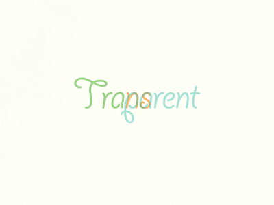 Transparent | Typographical Poster