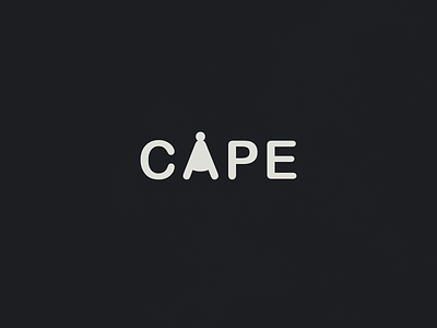 Cape | Typographical Poster cape caps graphic design graphics letters minimal poster simple text typography