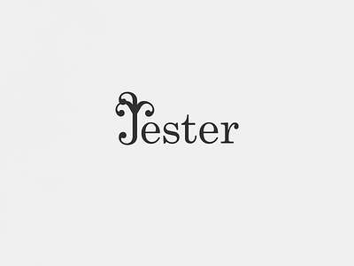 Jester | Typographical Poster graphics illustration jester minimal poster serif simple text typography word