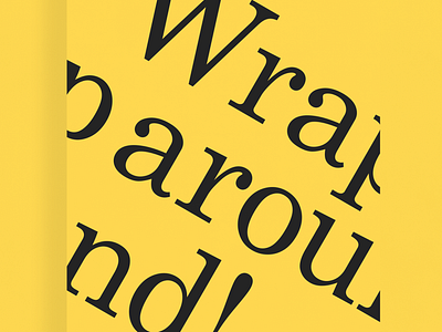 Wrap Around | Typographical Poster