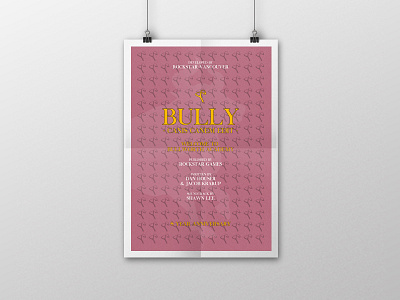 Bully 'Canis Canem Edit' | Typographical Posters blue green mockup pink poster skateboard slingshot soccer text typography videogame yellow