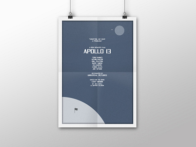 Minimalistic Movie & T.V Posters | Apollo 13 advertising colour film font minimal movie promotional shapes simplicity style television text