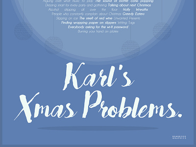 Karl's Xmas Problems | Typographical Posters