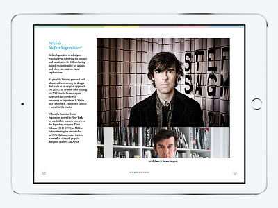 Smashing Magazine | iPad Magazine Mockup (2015) article colour font ios ipad layout magazine mockup serif simple style typography