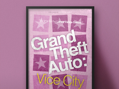 Grand Theft Auto | Minimalistic Typography Posters