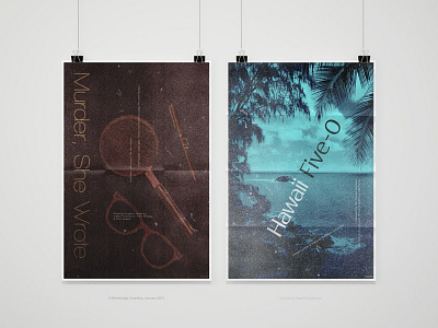 Crime Drama T.V Posters | Typographical Project