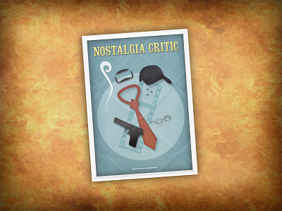 Nostalgia Critic | Minimalistic Poster comedy critic film funny graphics illustration minimal movies nostalgia review show simple