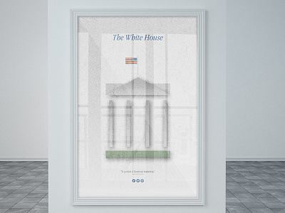 The White House | Minimalistic Illustration Poster