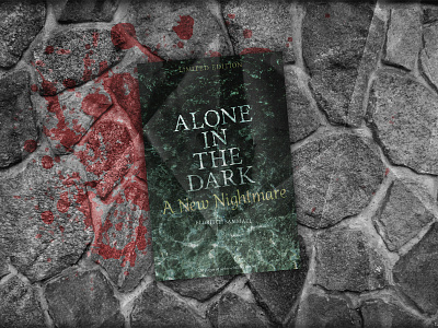 Alone in the Dark: A New Nightmare | Novel Book Mockup book gaming horror illustration novel parody scary simple style text textures videogame