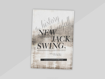 History of New Jack Swing | Magazine Design dance genre graphics information layout magazine music page retro style textures typography