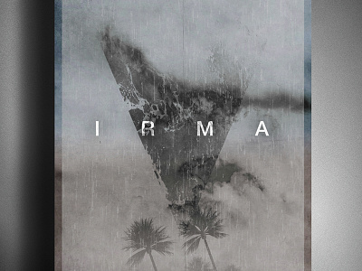 Hurricane Irma | Minimalistic Illustration Poster